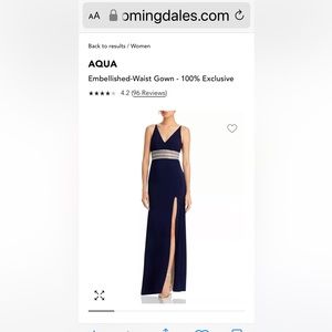 NWT Gorgeous floor length dress from Bloomingdale’s!